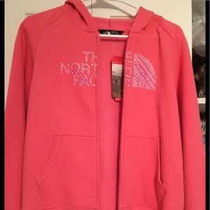 Girls North Face Zip up hoodie